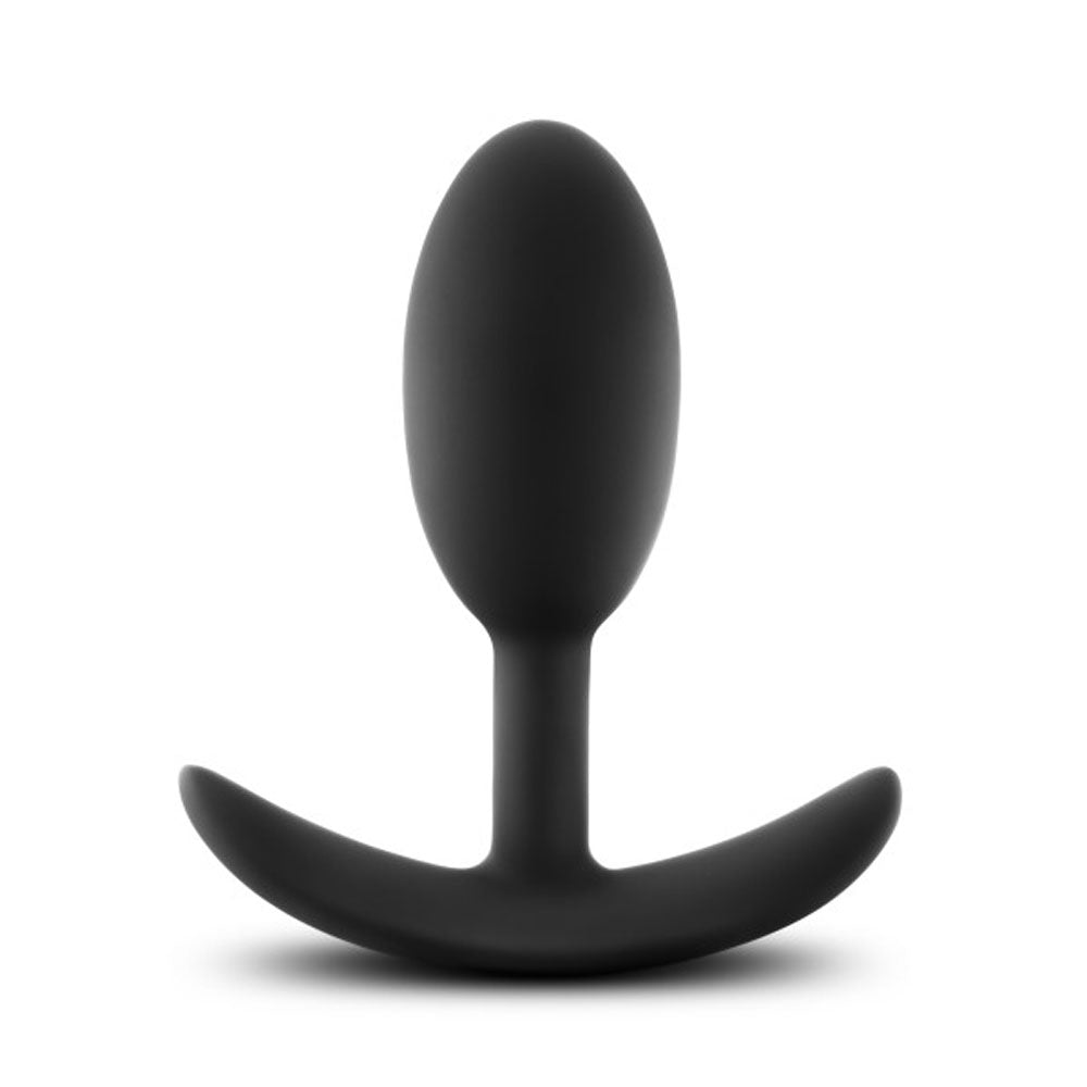 Luxe - Wearable Vibra Slim Plug - Medium - Black | 819835023418 | Discreet Personal Wellness