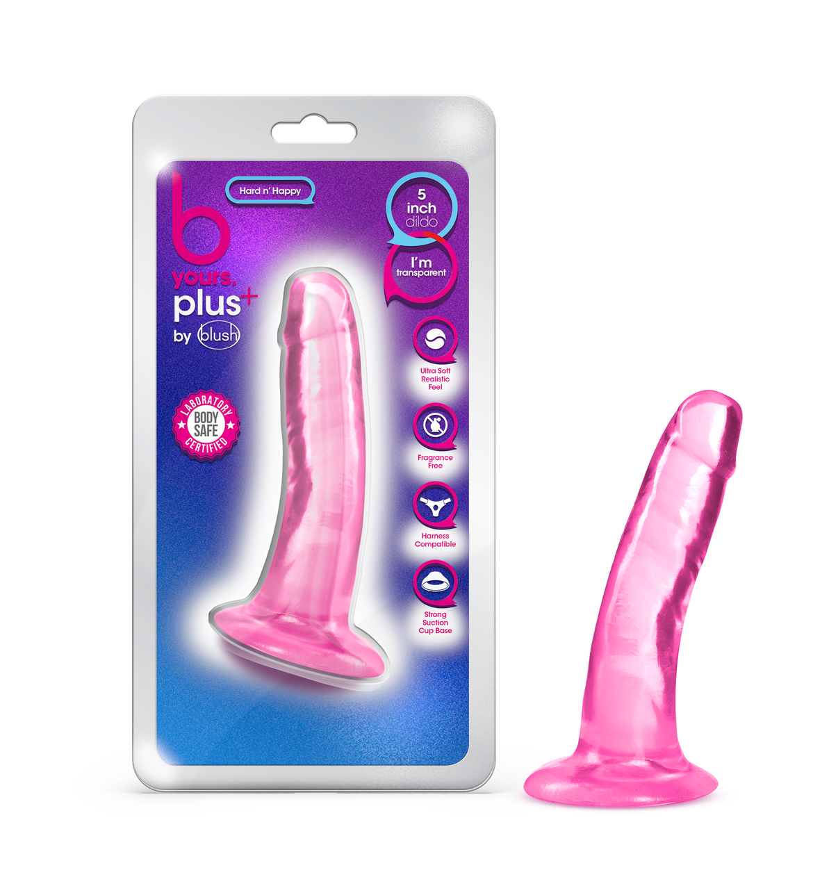 B Yours Plus - Hard N’ Happy - Pink | 819835026716 | Discreet Personal Wellness