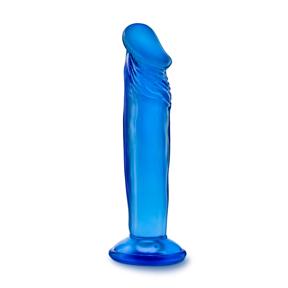 B Yours - Sweet n' Small 6 Inch Dildo With Suction Cup - Blue | 819835023111 | Discreet Personal Wellness