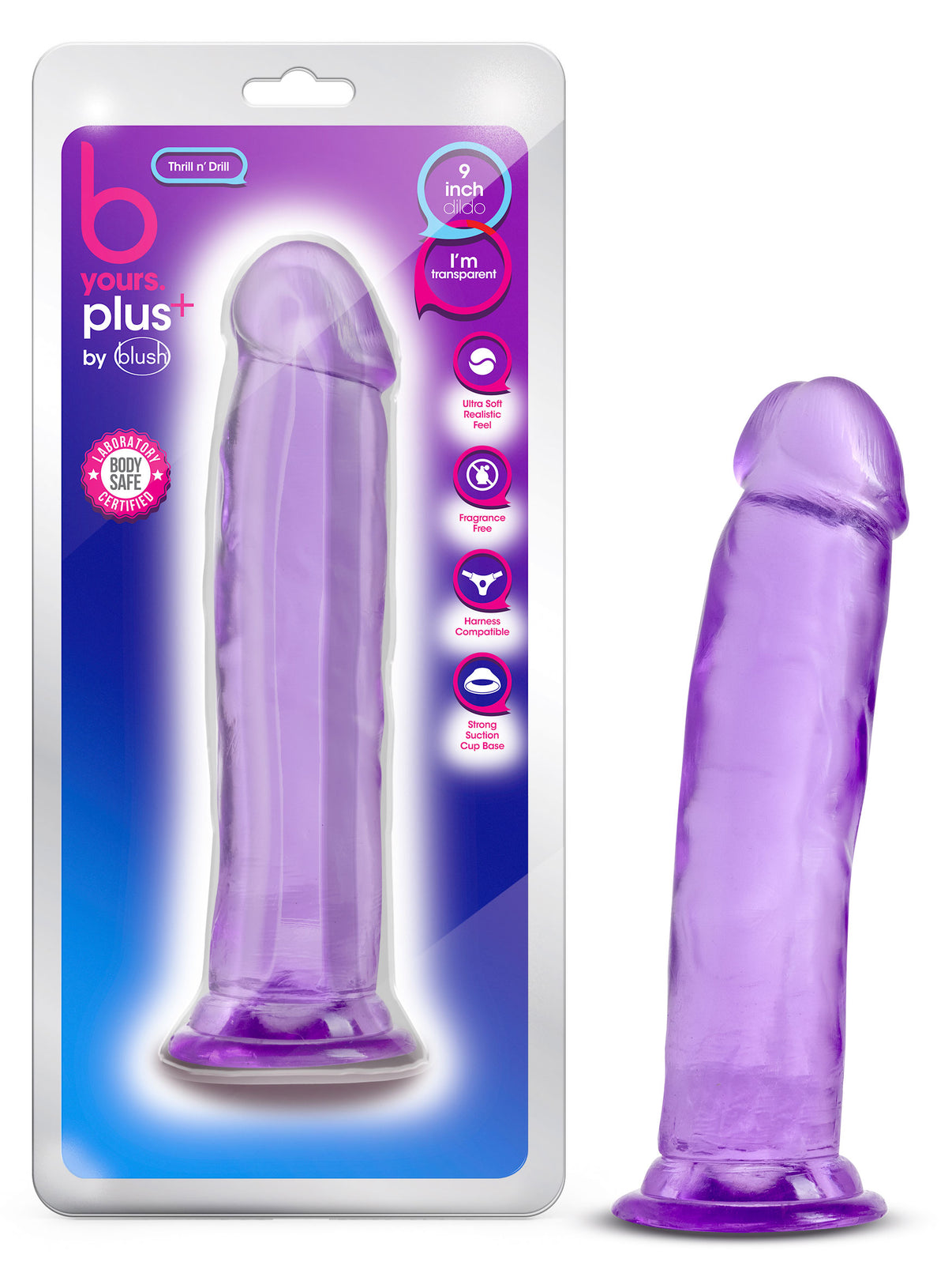 B Yours Plus - Thrill N” Drill - Purple | 819835026815 | Discreet Personal Wellness