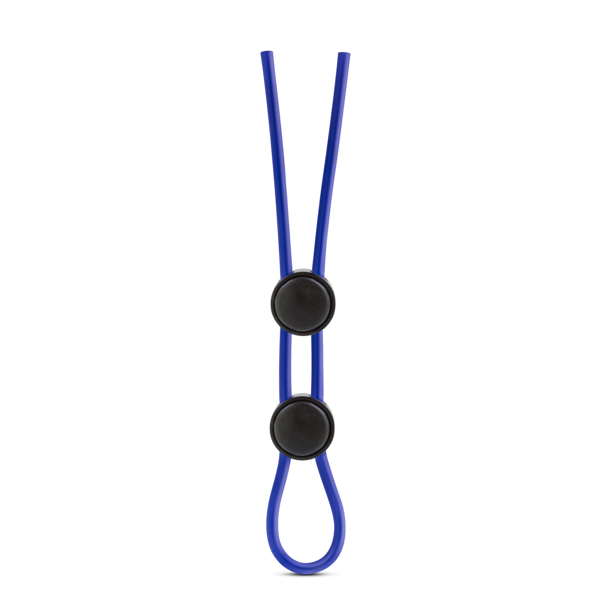 Stay Hard - Silicone Double Loop Penis Ring - Blue | 853858007512 | Discreet Personal Wellness