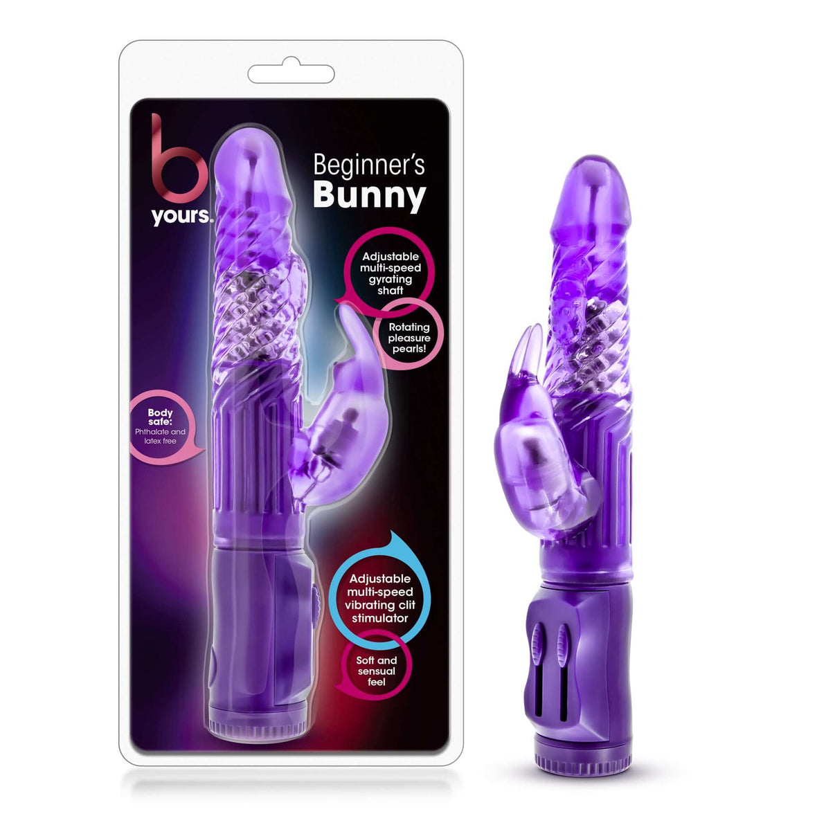 B Yours - Beginner's Bunny - Purple | 819835020158 | Discreet Personal Wellness