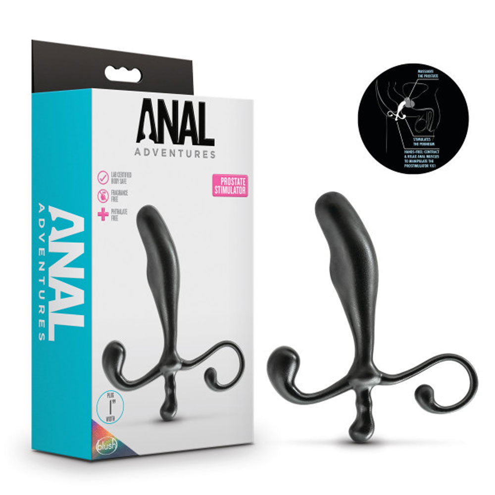 Anal Adventures - Prostate Stimulator - Black | 819835025009 | Discreet Personal Wellness