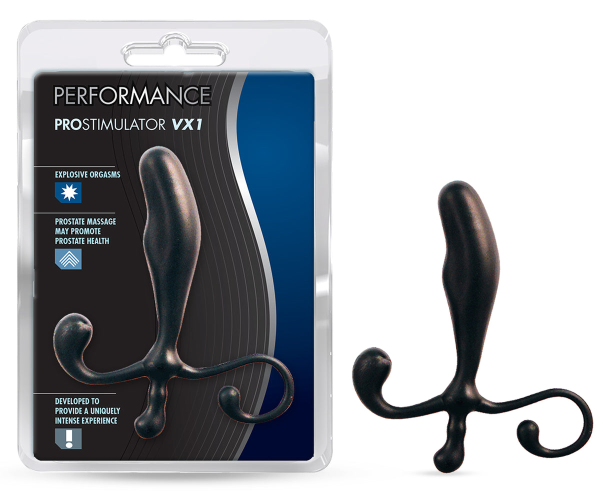 Vx1 Prostimulator Prostate Massager - Black | 735380400958 | Discreet Personal Wellness