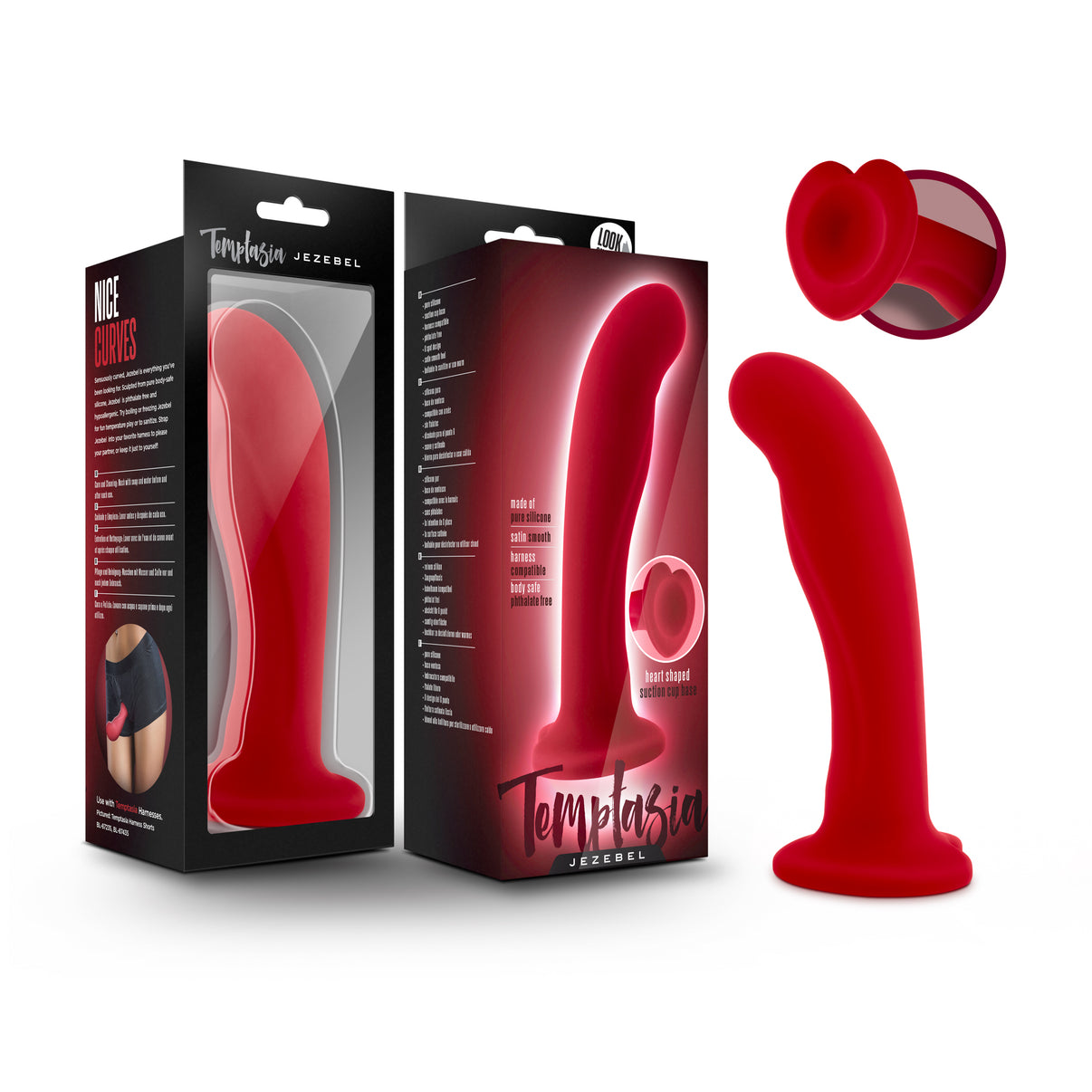Temptasia - Jezebel - Crimson | 819835021827 | Discreet Personal Wellness