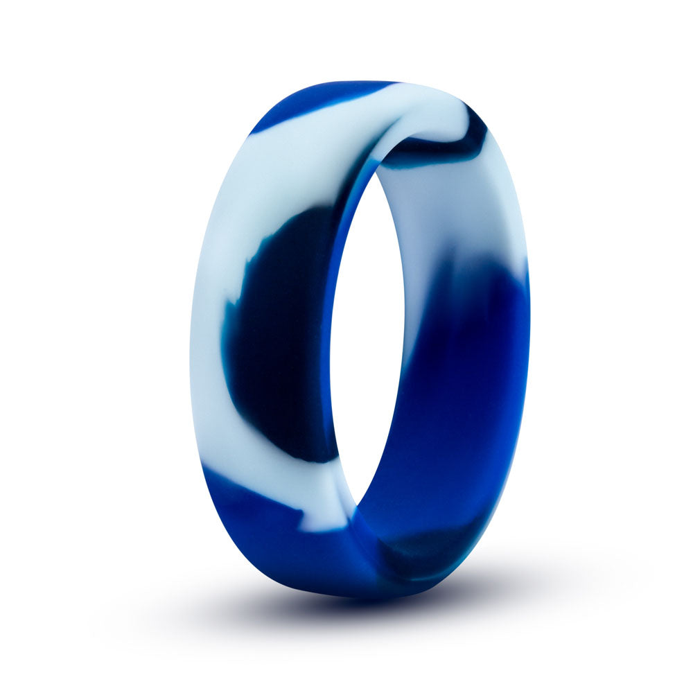 Performance - Silicone Camo Penis Ring - Blue Camoflauge | 853858007765 | Discreet Personal Wellness