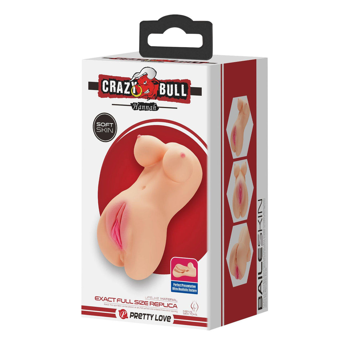Hannah the Realistic Vagina And Ass Double Masturbator - Light | 6959532329278 | Discreet Personal Wellness
