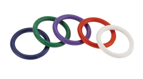 Rubber C-Ring Set - 1.25 Inches - Rainbow | 669729410462 | Discreet Personal Wellness