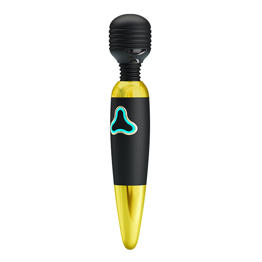 Pretty Love Body Wand With Led Light - Black and Gold | 6959532316551 | Discreet Personal Wellness