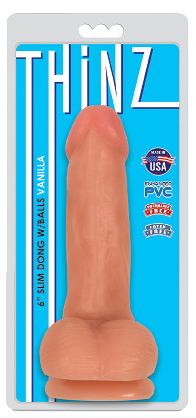 Thinz 6 Inch Slim Penis - Vanilla | 643380985309 | Discreet Personal Wellness
