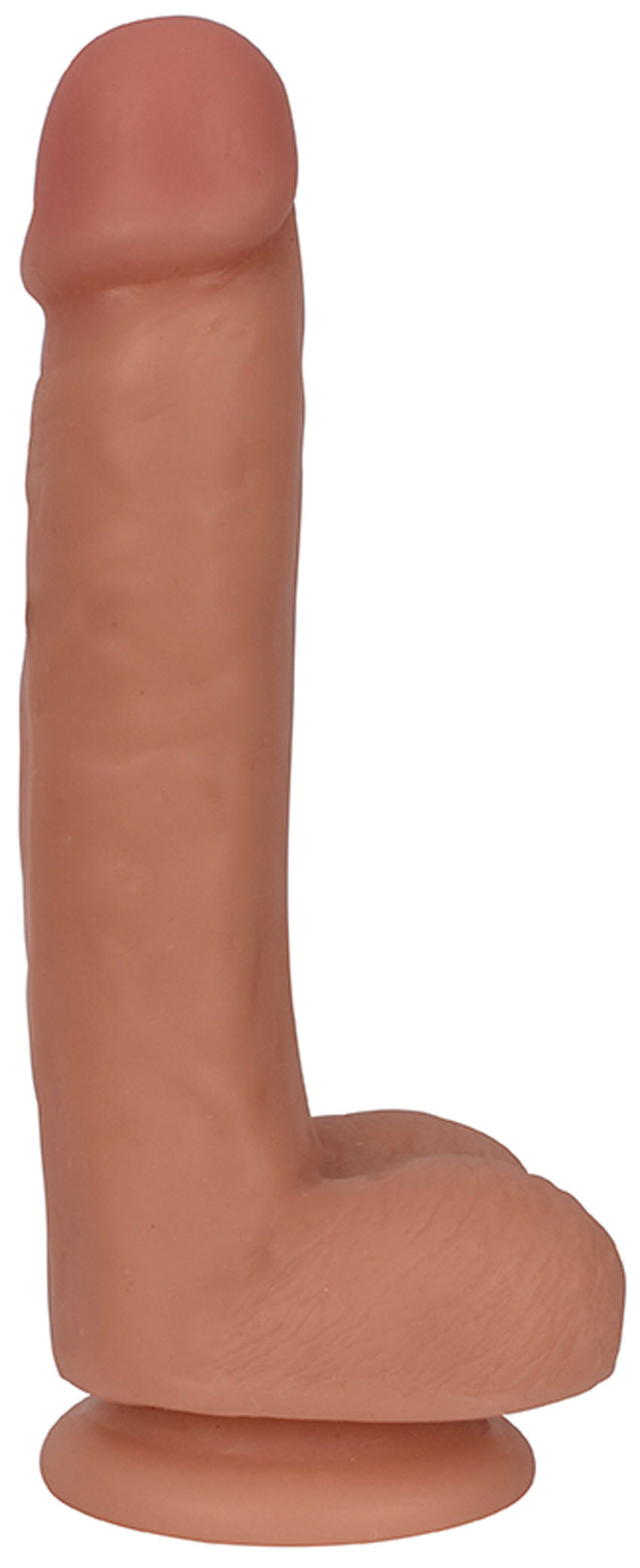 7 Inch Slim Penis With Balls - Vanilla | 643380985330 | Discreet Personal Wellness