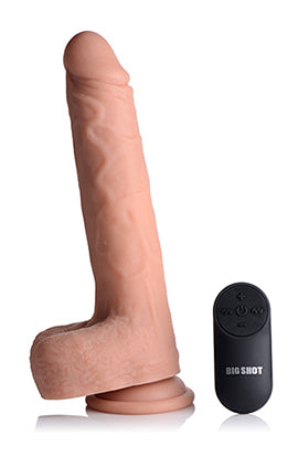Big Shot 9 Inch Silicone Thrusting Dildo With - Balls and Remote | 653078940923 | Discreet Personal Wellness