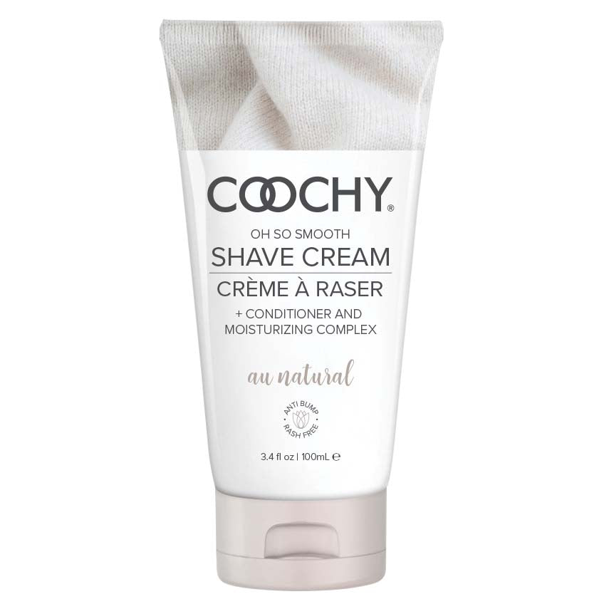 Coochy Shave Cream - Au Natural - 3.4 Oz | 638258900423 | Discreet Personal Wellness
