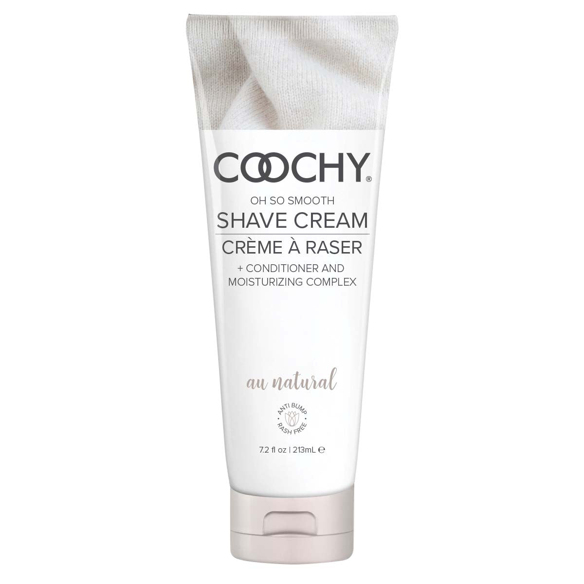Coochy Shave Cream - Au Natural - 7.2 Oz | 638258900430 | Discreet Personal Wellness