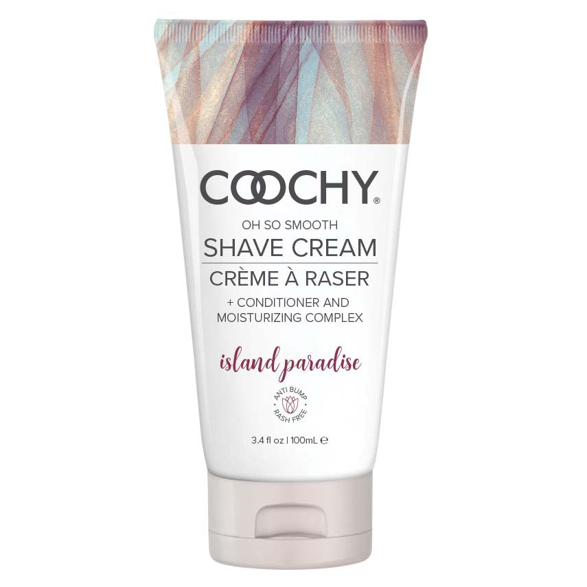 Coochy Shave Cream - Island Paradise - 3.4 Oz | 638258900638 | Discreet Personal Wellness