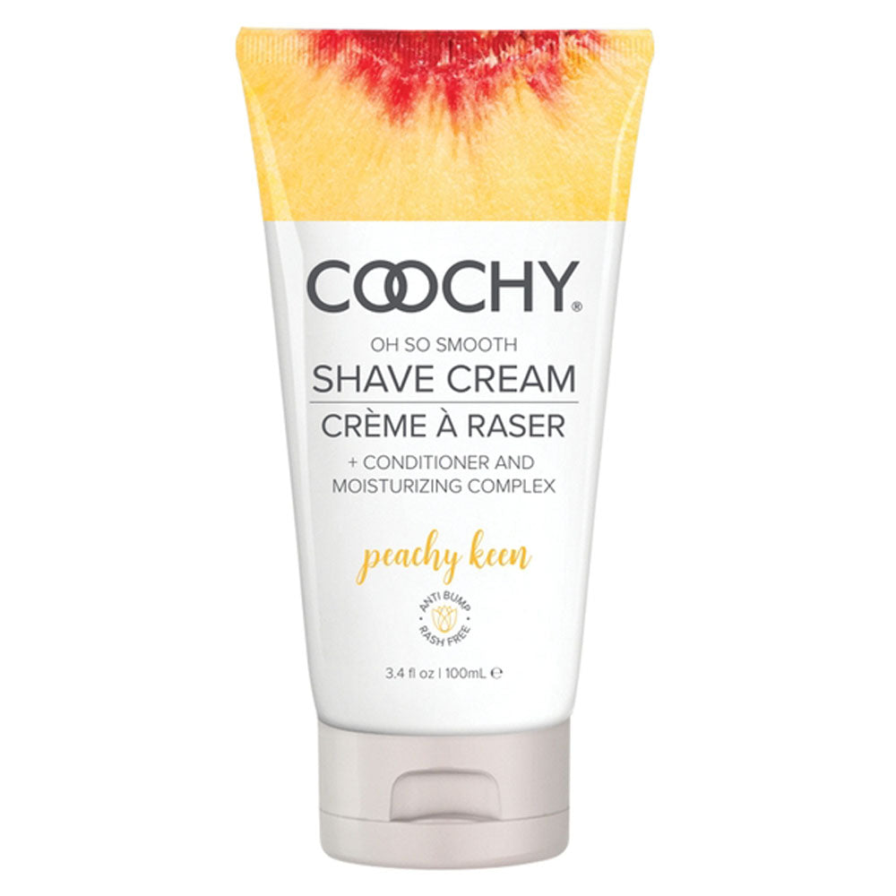 Coochy Oh So Smooth Shave Cream - Peachy Keen 3.4 Fl Oz 100ml | 638258902052 | Discreet Personal Wellness