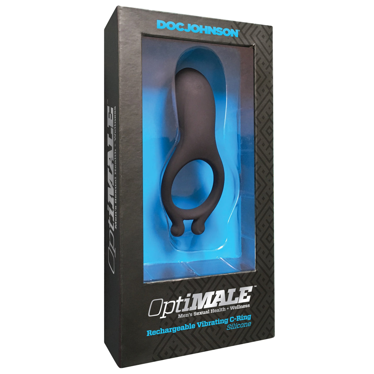 Optimale Rechargeable Vibrating C-Ring - Black | 782421054595 | Discreet Personal Wellness