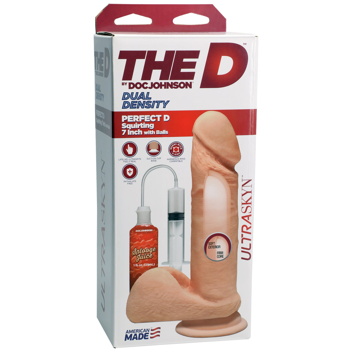 The D - Perfect D - Squirting 7 Inch With Balls | 782421083359 | Discreet Personal Wellness