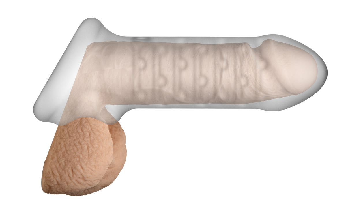 Merci - Jacked Up - Thin Extender With Ball Strap - Frost | 782421089801 | Discreet Personal Wellness