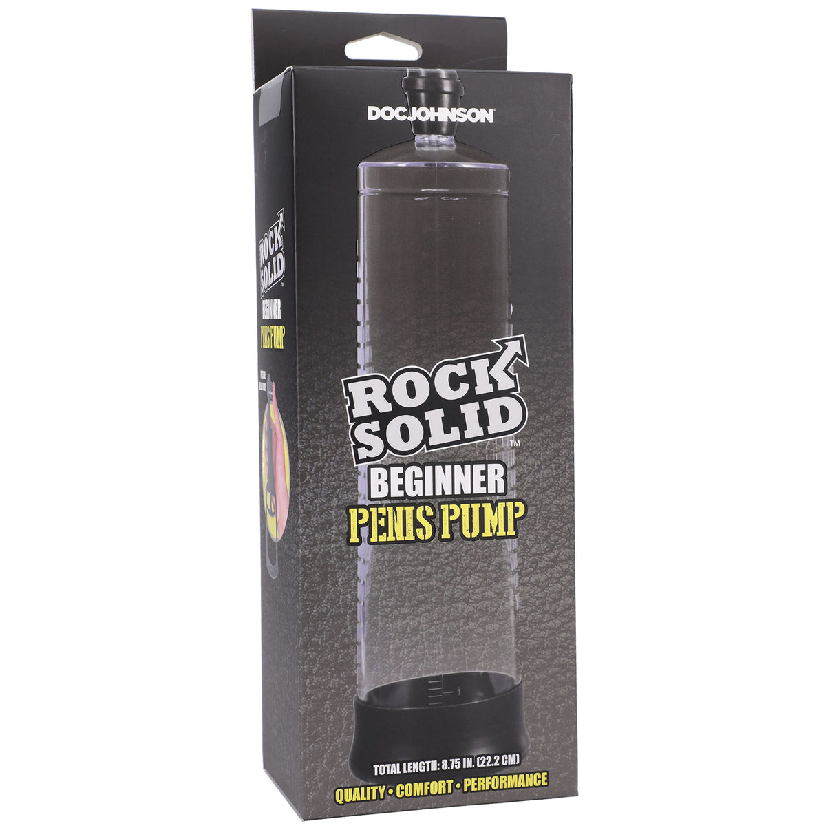 Rock Solid - Beginner Penis Pump - Black/clear | 782421086466 | Discreet Personal Wellness