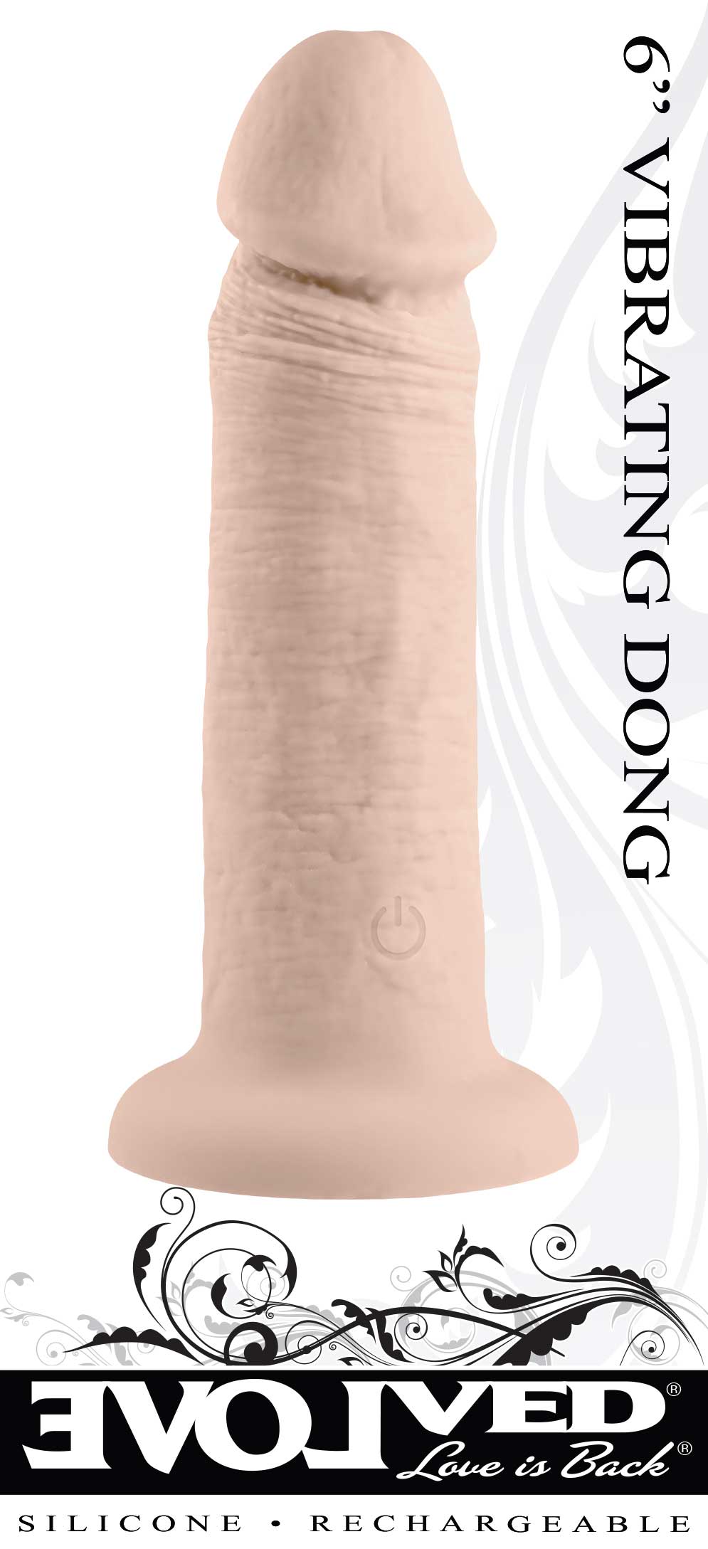 6 Inch Girthy Vibrating Penis - Light | 844477022758 | Discreet Personal Wellness