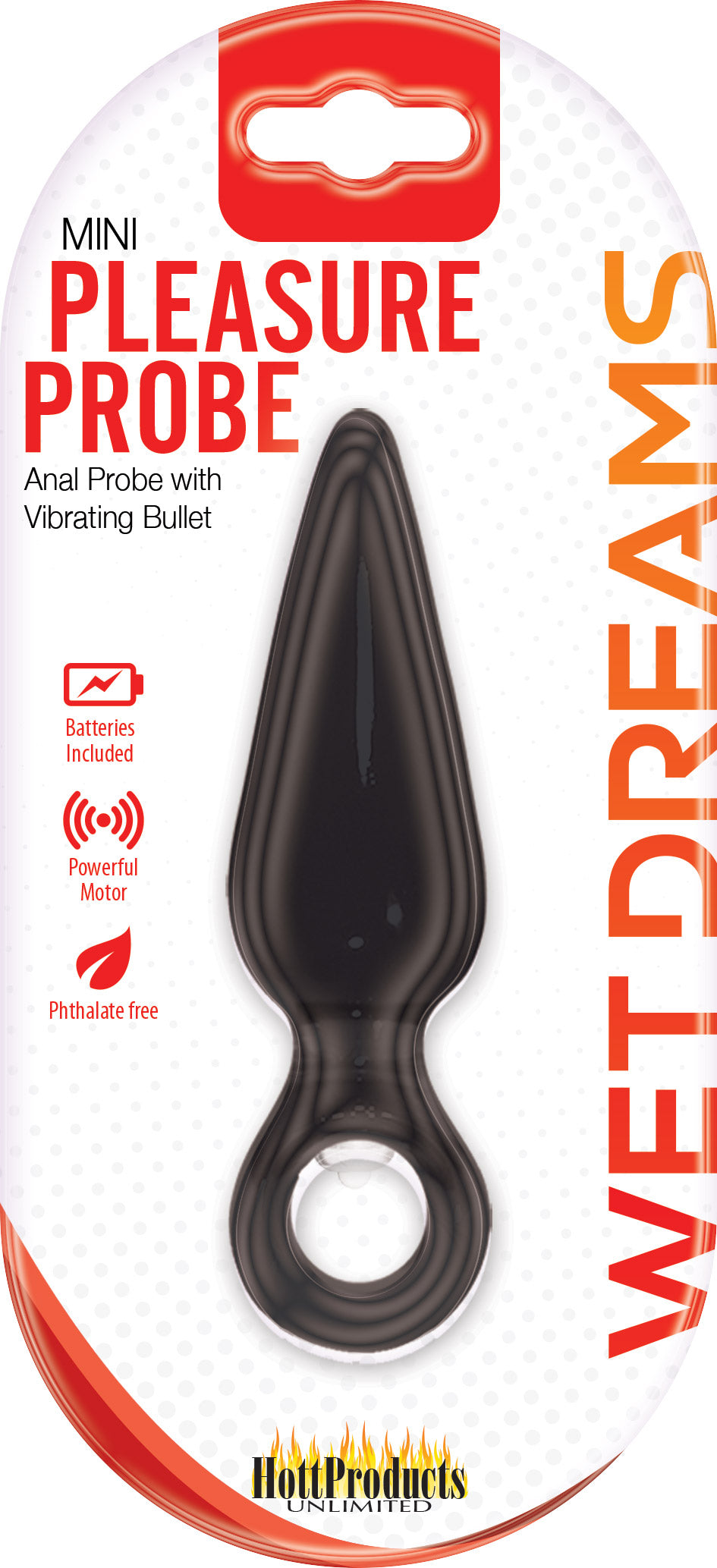Wet Dreams Mini Pleasure Probe - Black | 818631027804 | Discreet Personal Wellness