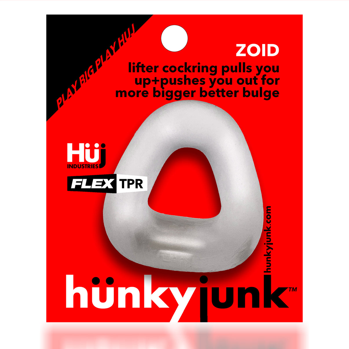 Zoid - Trapazoid Lifter Penisring - Clear Ice | 840215121288 | Discreet Personal Wellness