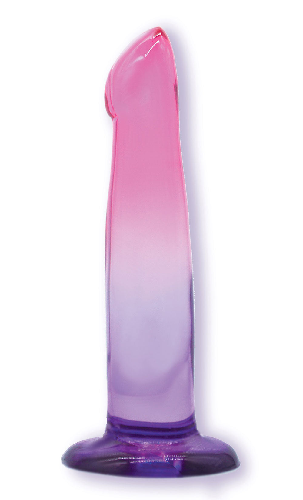 Shades, 6.25" G-Spot Jelly Tpr Gradient Penis - Pink and Purple | 847841013123 | Discreet Personal Wellness