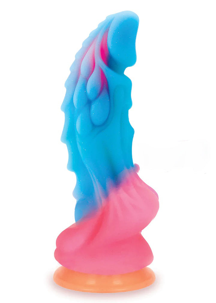 Alien Nation Dragon Silicone Glow in the Dark Creature Dildo - Multicolor | 847841013536 | Discreet Personal Wellness