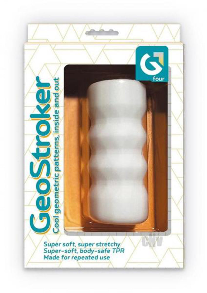 GeoStroker 4 Stroker - White | 847841031073 | Discreet Personal Wellness