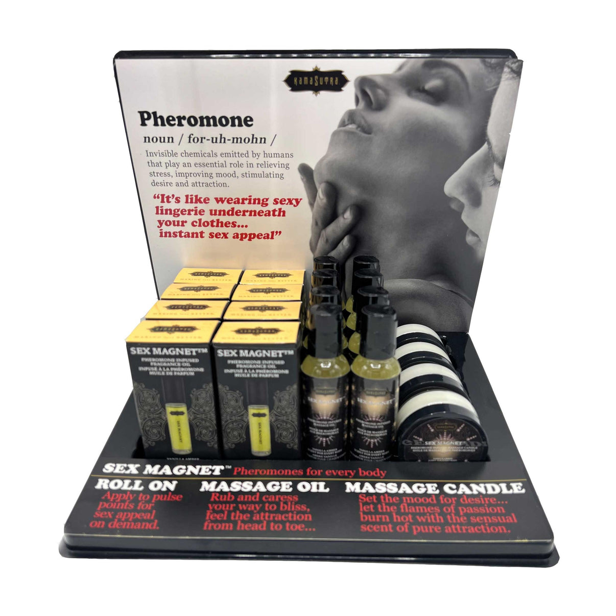 Sex Magnet Pheromone Prepack Display | 739122120609 | Discreet Personal Wellness