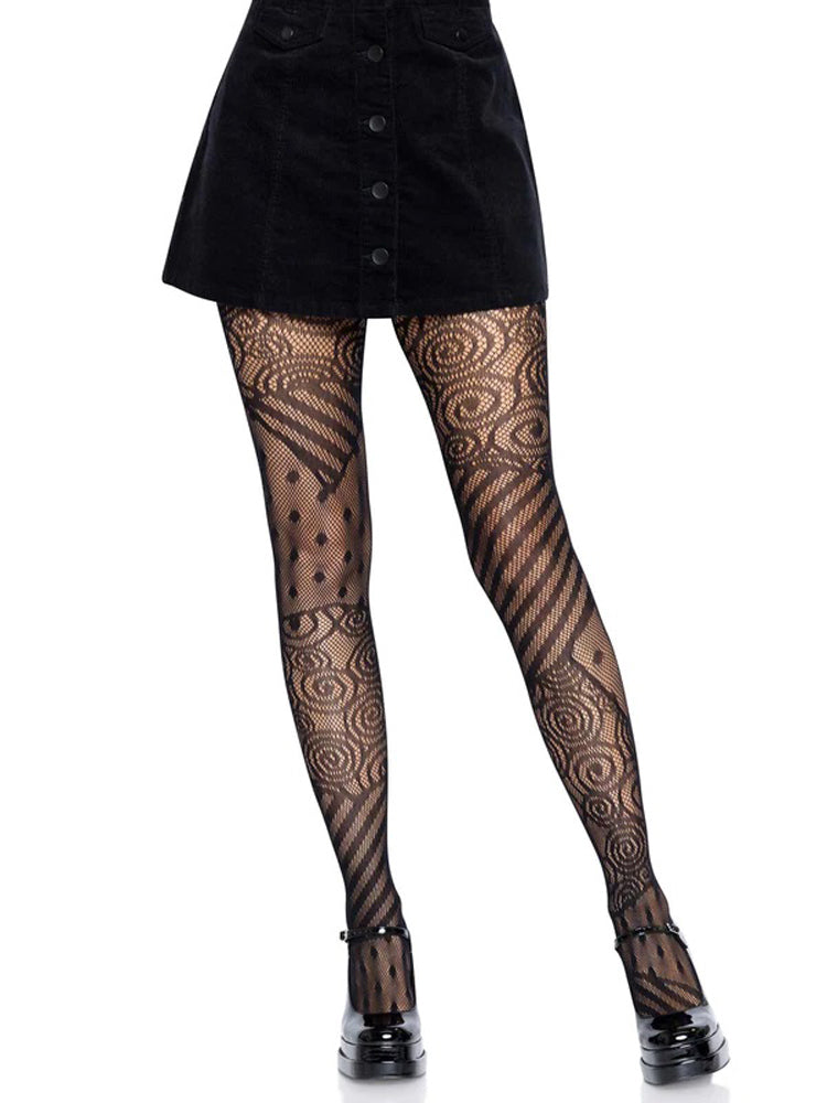 Doll Net Tights - One Size - Black | 714718566047 | Discreet Personal Wellness