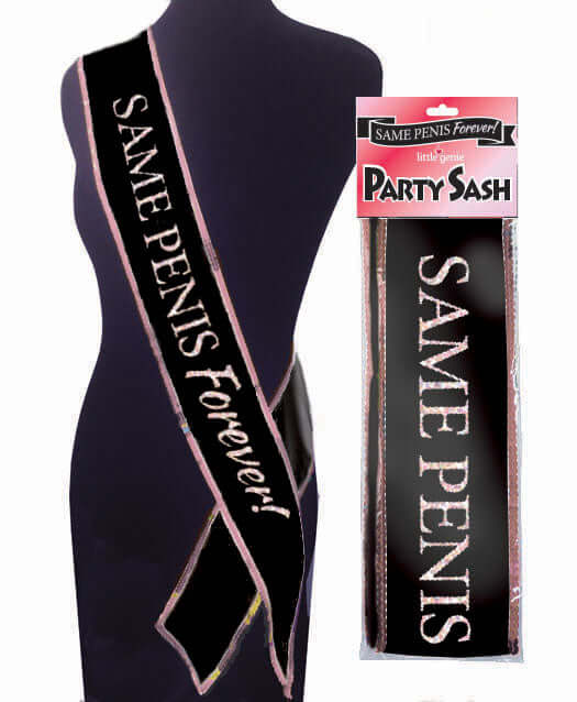 Same Penis Forever Sash | 685634102186 | Discreet Personal Wellness