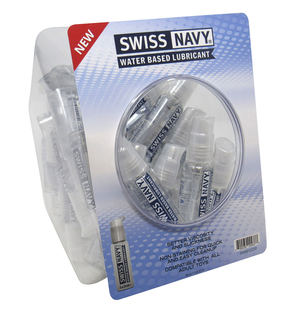 Swiss Navy Water-Based 1oz 50ct Fishbowl | 699439004378 | Discreet Personal Wellness