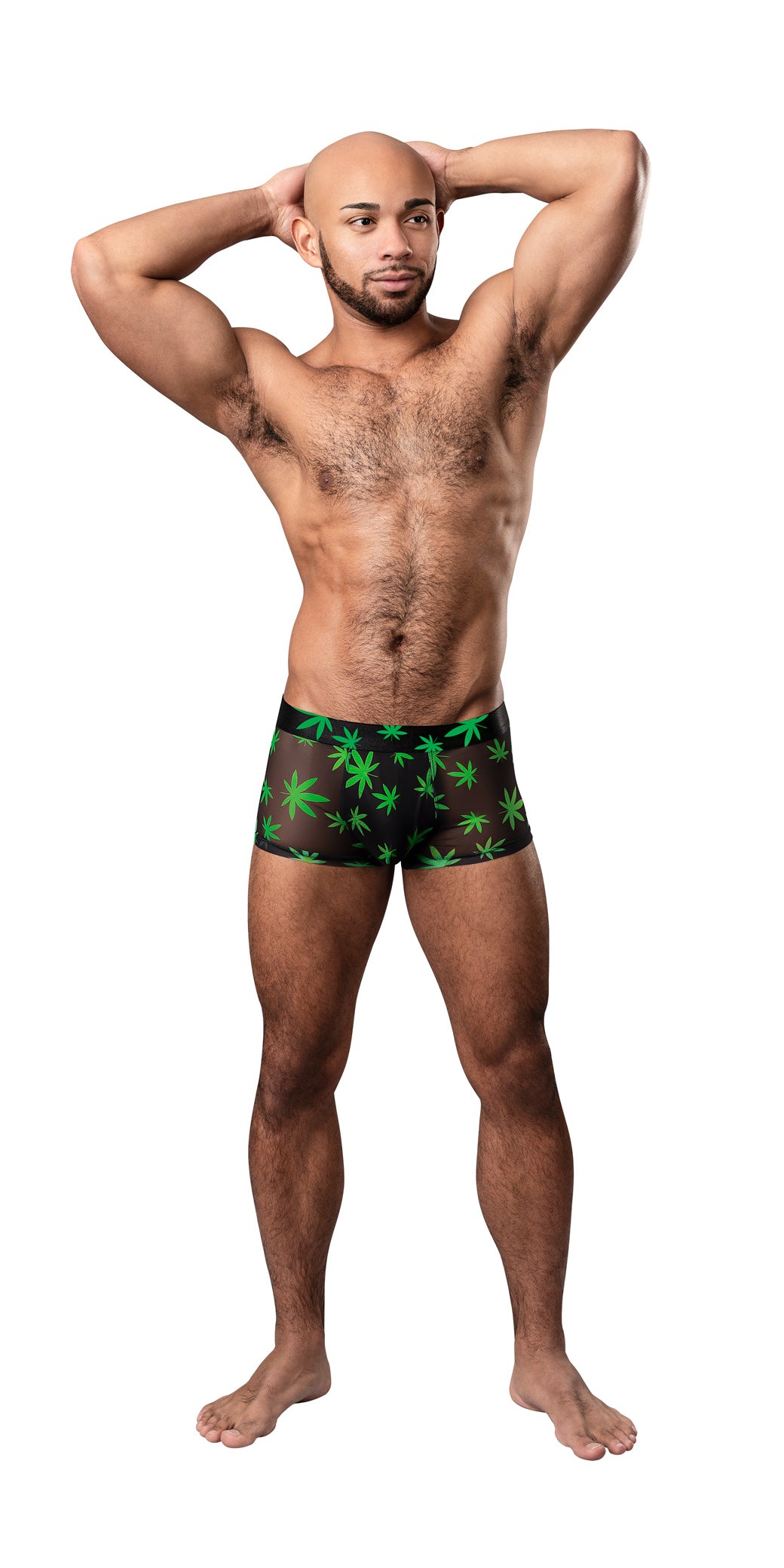 Hazy Dayz - Pouch Short - Medium - Pot Leaf | 845830092715 | Discreet Personal Wellness