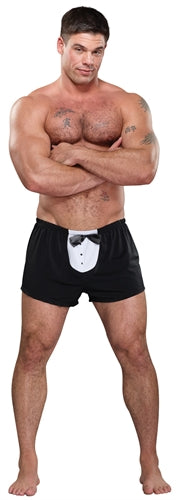 Tuxedo Boxer - One Size - Black | 845830038287 | Discreet Personal Wellness