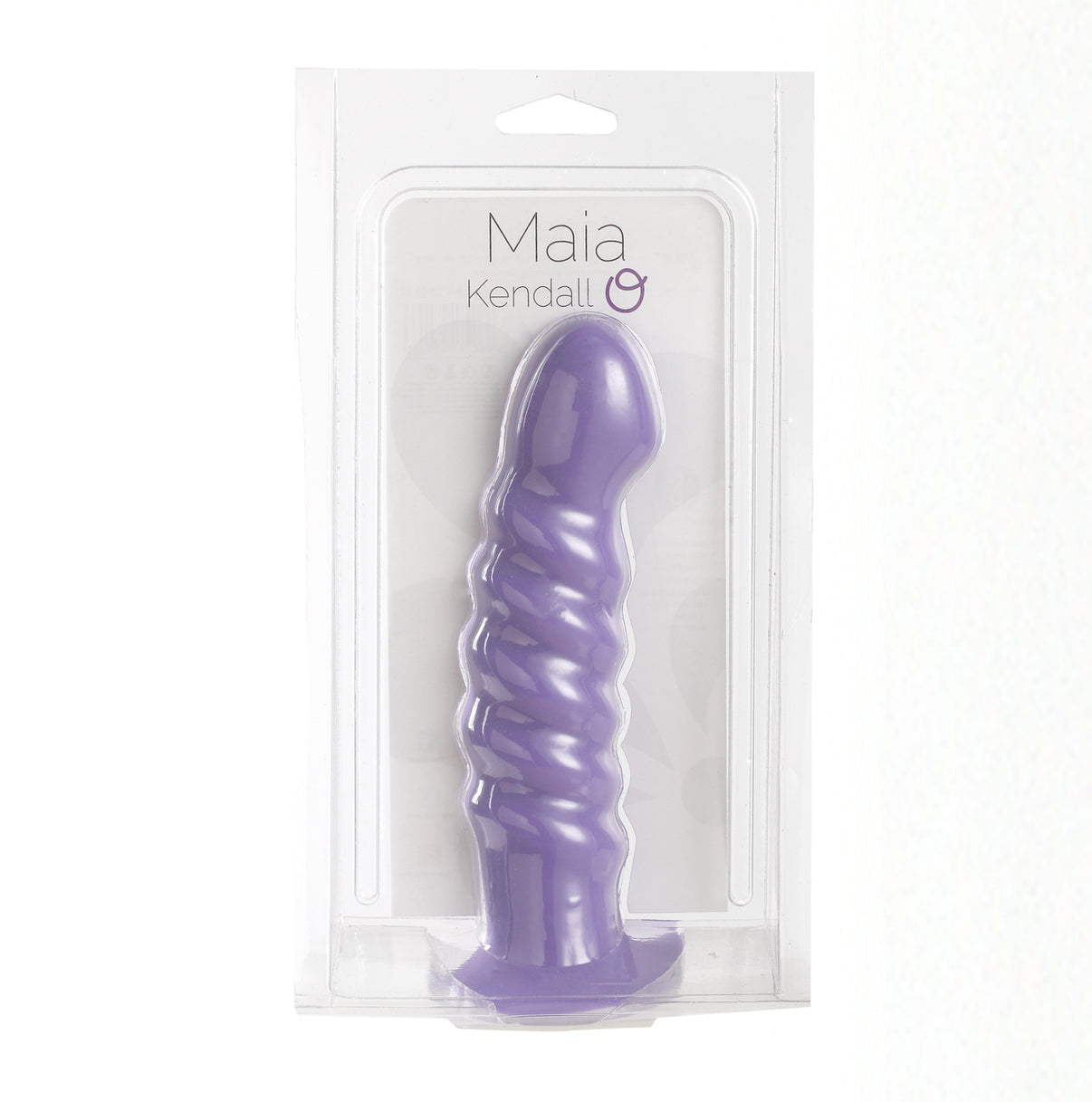 Kendall Silicone Penis Swirled Satin Finish - Neon Purple | 5060311470133 | Discreet Personal Wellness