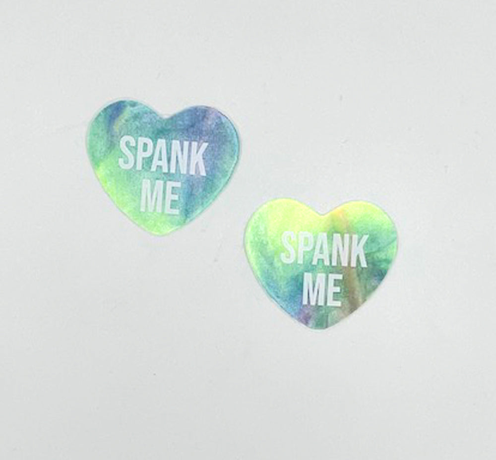 Spank Me Rainbow Sherbert Tie Die Candy Heart Pasties | 810121170397 | Discreet Personal Wellness
