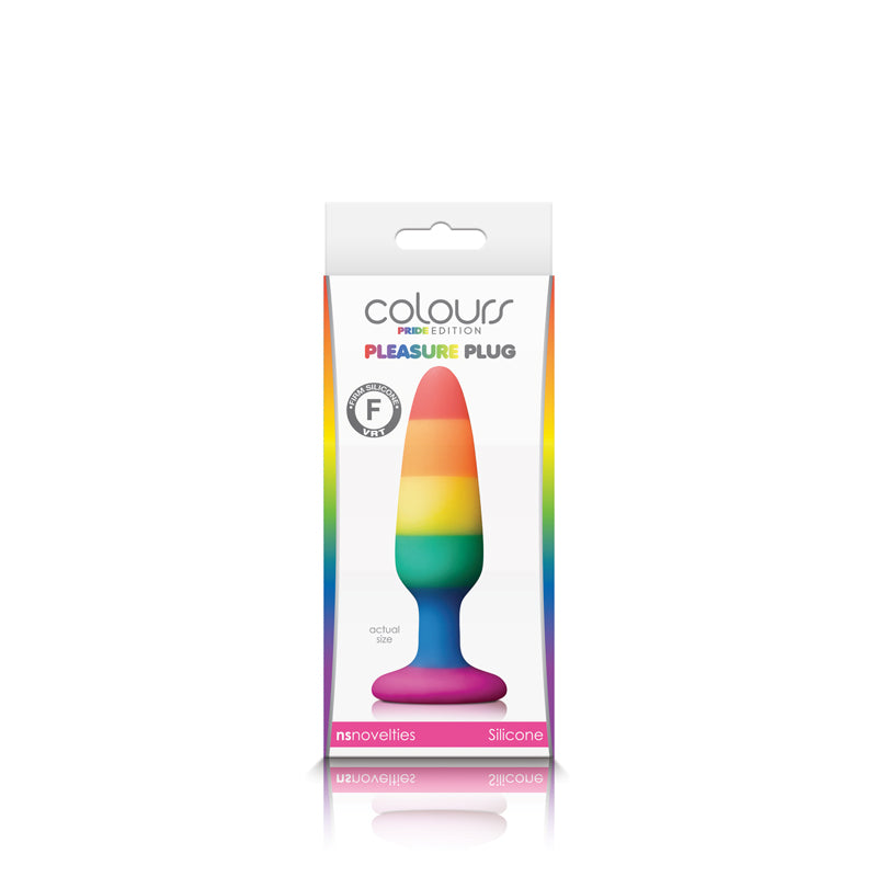 Colours - Pride Edition - Pleasure Plug - Medium - Rainbow | 657447100796 | Discreet Personal Wellness