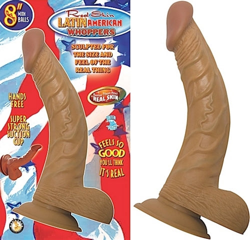 Latin American Whoppers 8in With Balls-Latin | 782631230703 | Discreet Personal Wellness