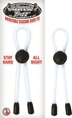 Mack Tuff Adjustable Silicone Penis Tie Clear | 782631252514 | Discreet Personal Wellness