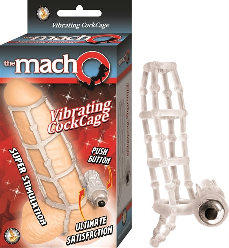 The Macho Vibrating Penis Cage - Clear | 782631259537 | Discreet Personal Wellness