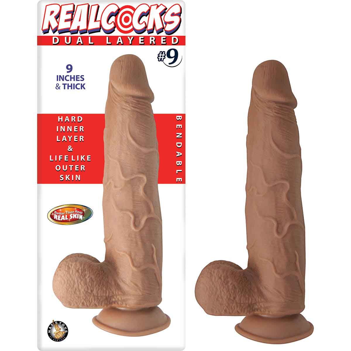 Real Penis Dual Layered - Brown | 782631278828 | Discreet Personal Wellness