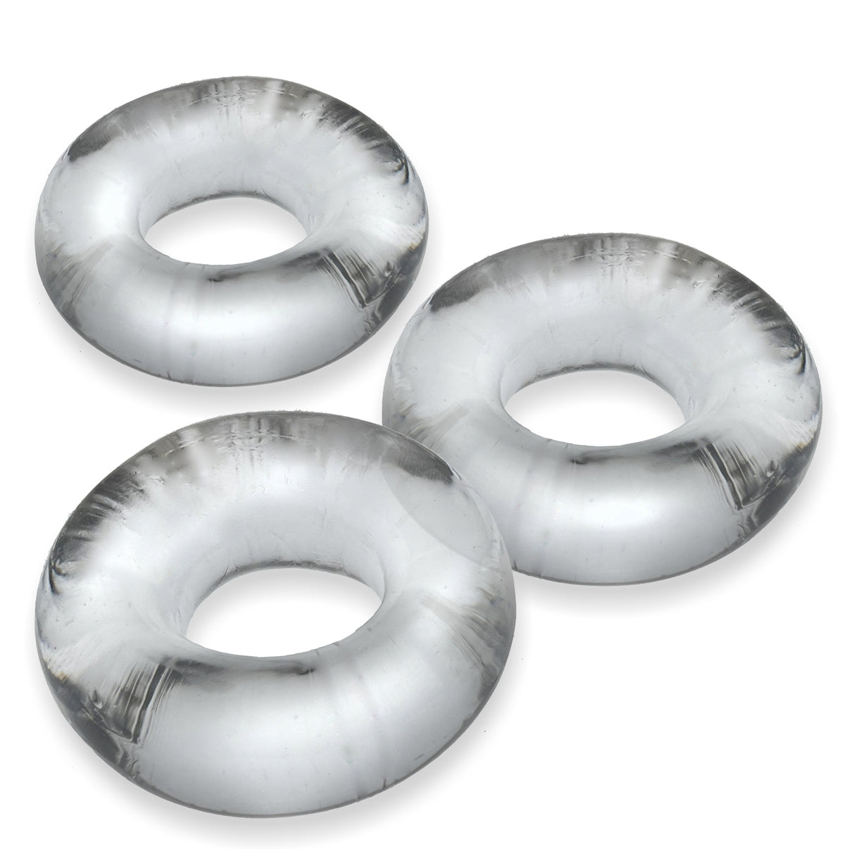 Fat Willy 3-Pack Jumbo C-Rings - Clear | 840215121059 | Discreet Personal Wellness