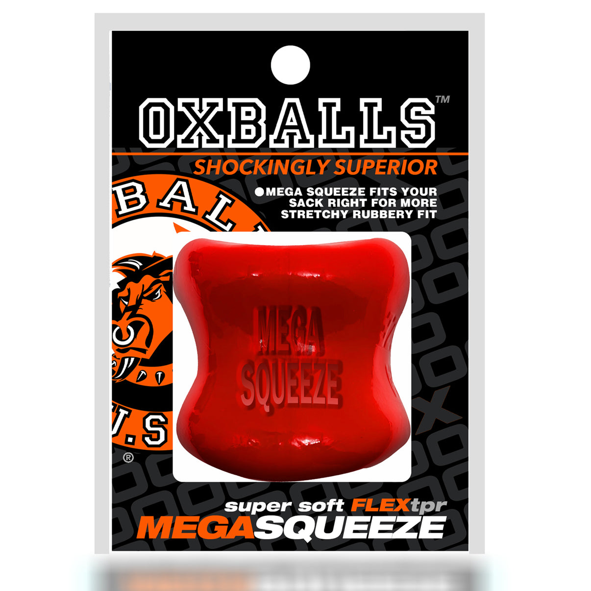 Mega Squeeze - Ergofit Ballstretcher - Red | 840215122650 | Discreet Personal Wellness