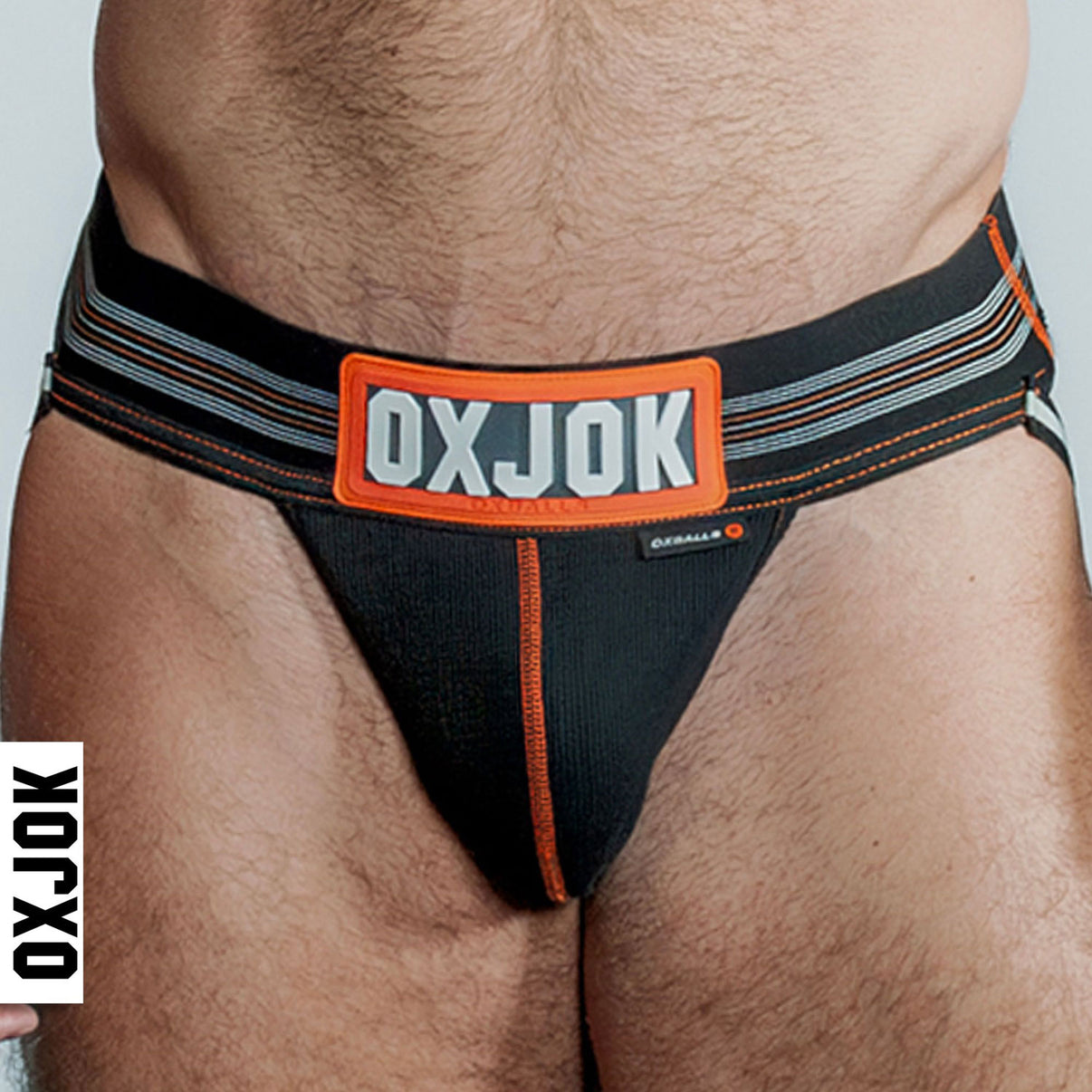Slingjock Upthrust Slider-Strap Jock Black Iron - Large | 840215124562 | Discreet Personal Wellness