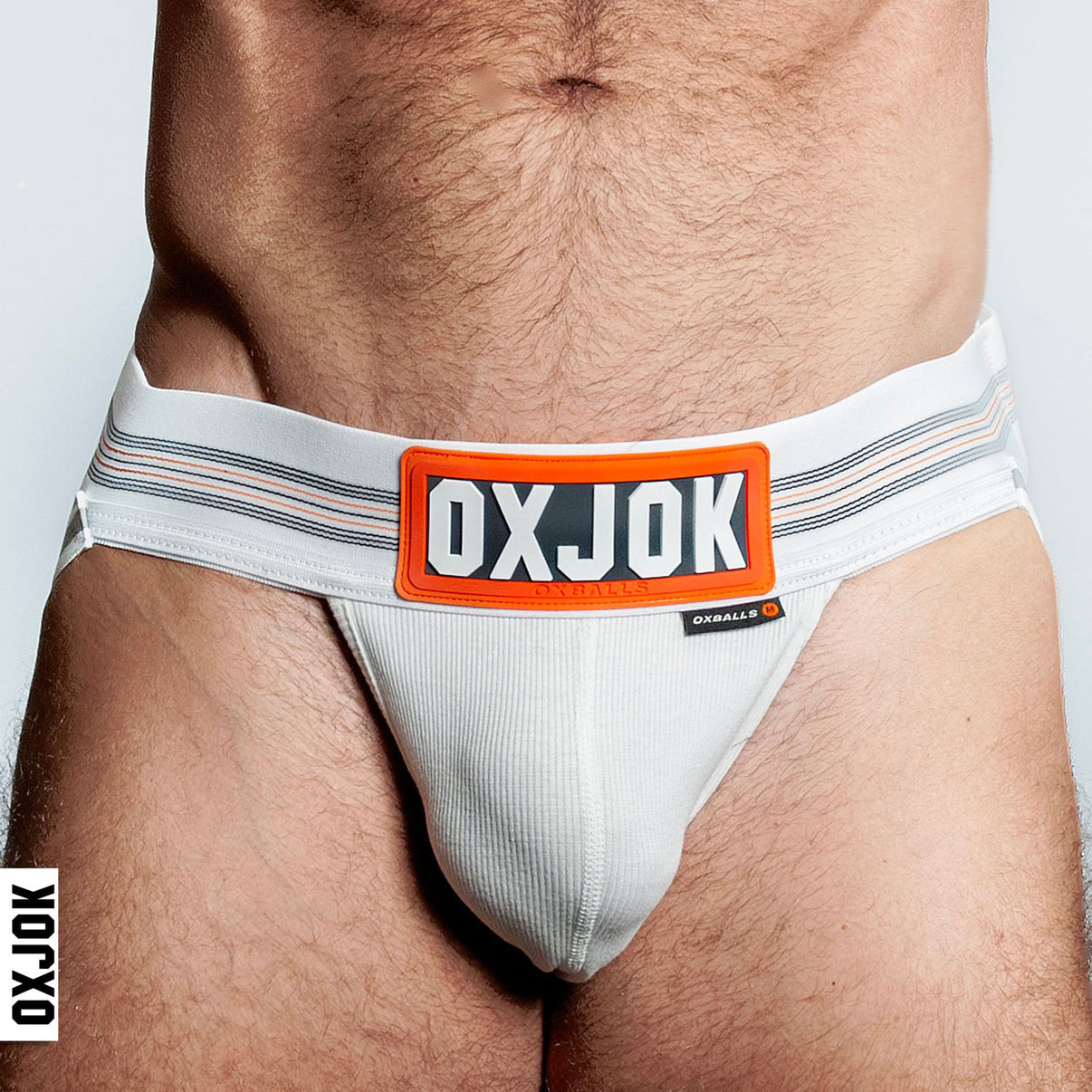 Slingjock Upthrust Slider-Strap Jock White Snow - Large | 840215124517 | Discreet Personal Wellness