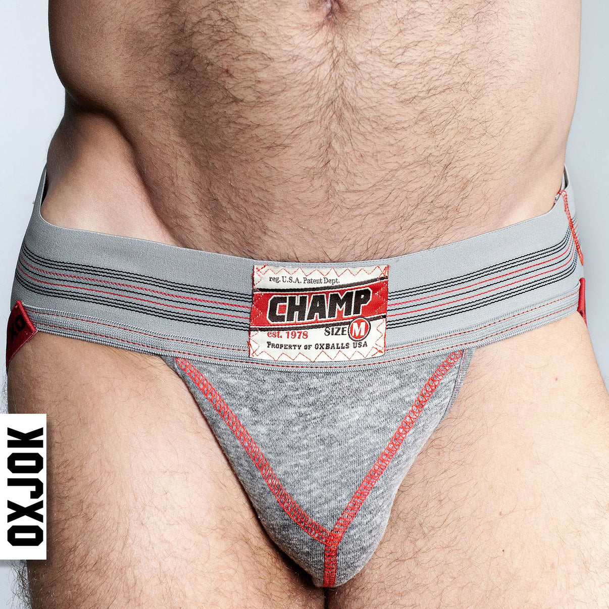 Champ Vintage Sweatshirt Jockstrap Gray Heather - Small | 840215125248 | Discreet Personal Wellness