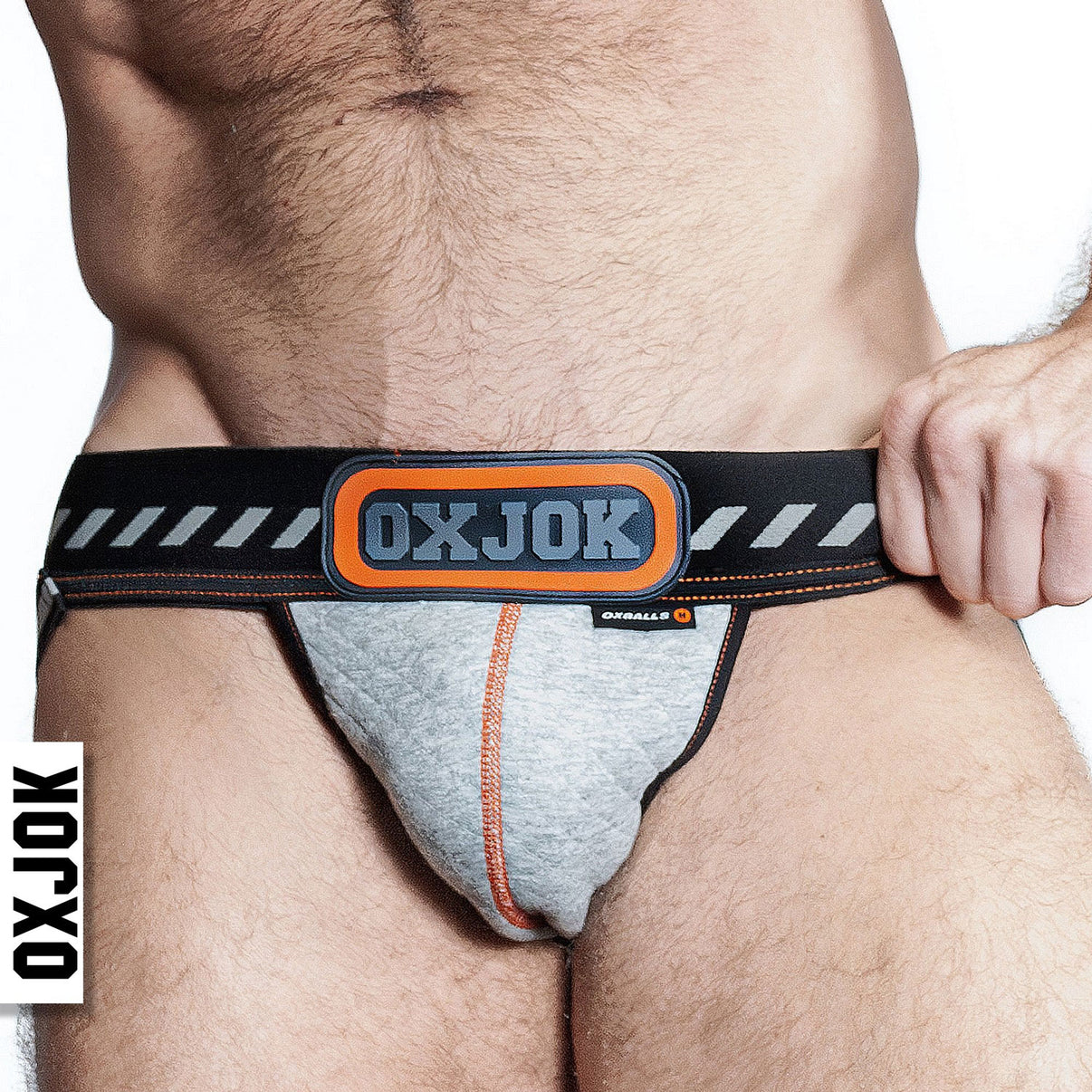 Packer Industrial Quilted Cargo Strapjock Mist Heather Large | 840215125811 | Discreet Personal Wellness
