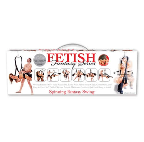 Fetish Fantasy Series Spinning Fantasy Swing - Black | 603912307917 | Discreet Personal Wellness